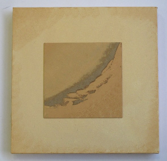 franck gribling, Yellow space event II, 2013, 40x40